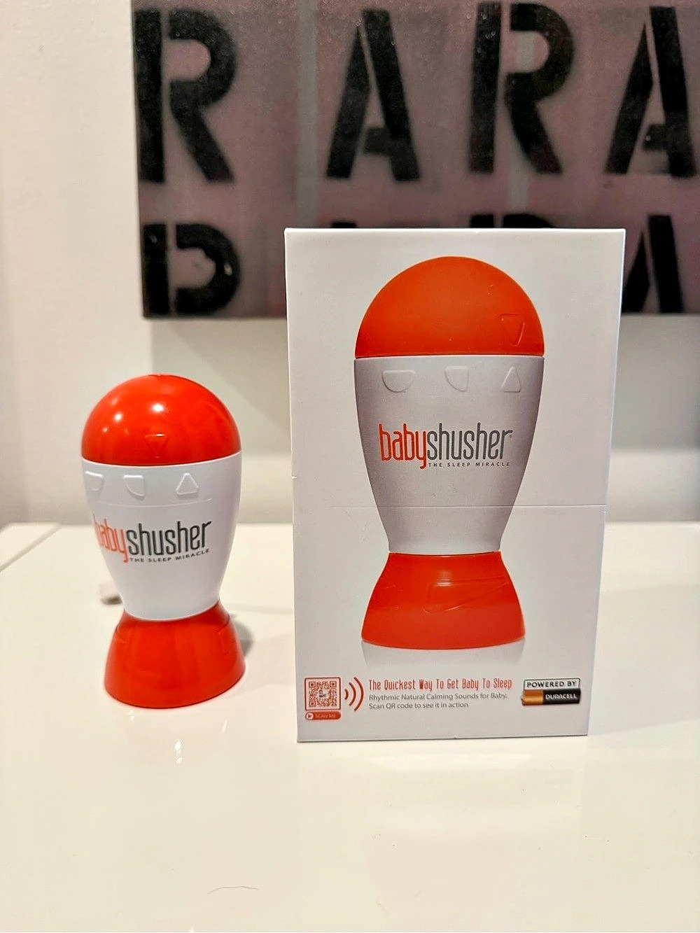 baby shusher The Sleep Miracle Sound Machine White & Orange